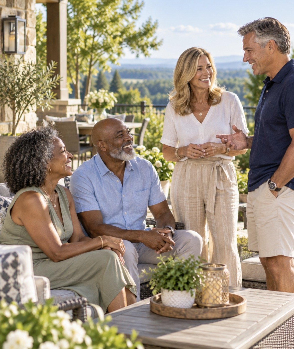 Friends enjoying retirement together